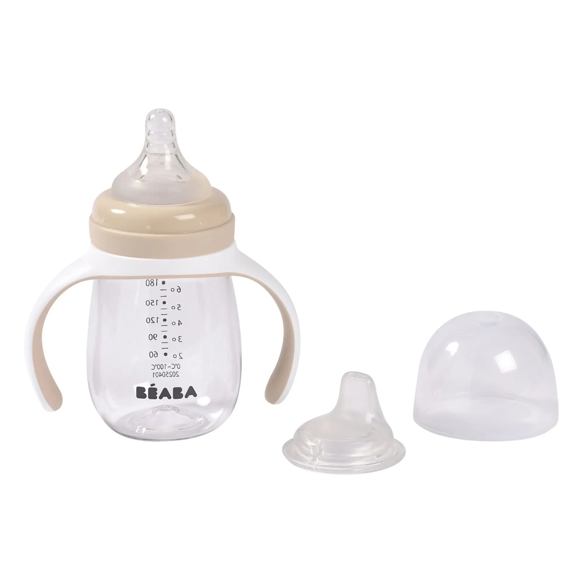 Béaba - 2-in-1 Baby Bottle and Teether | Clay