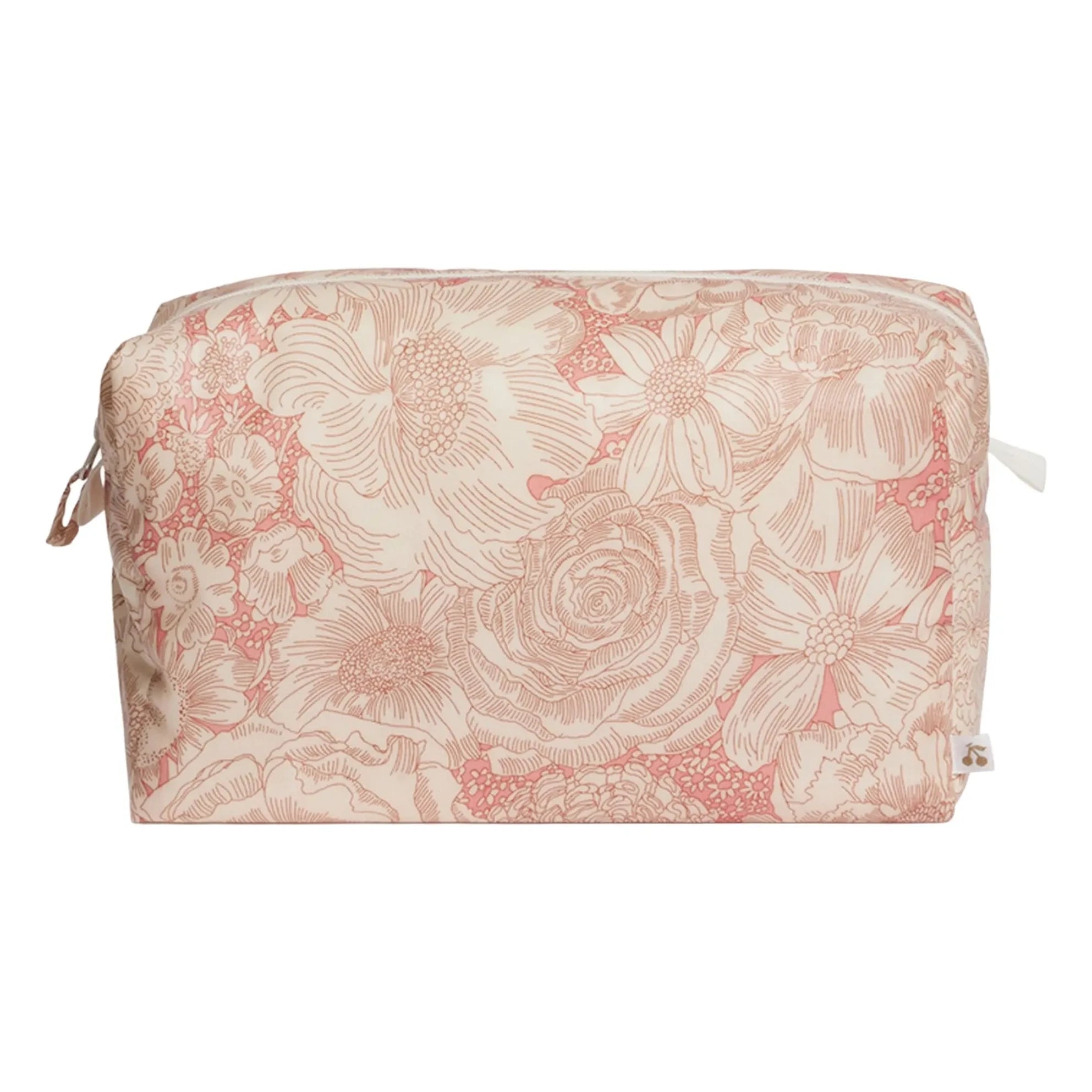 Bonpoint - G Fleurie Organic Cotton Makeup Bag | Light Pink