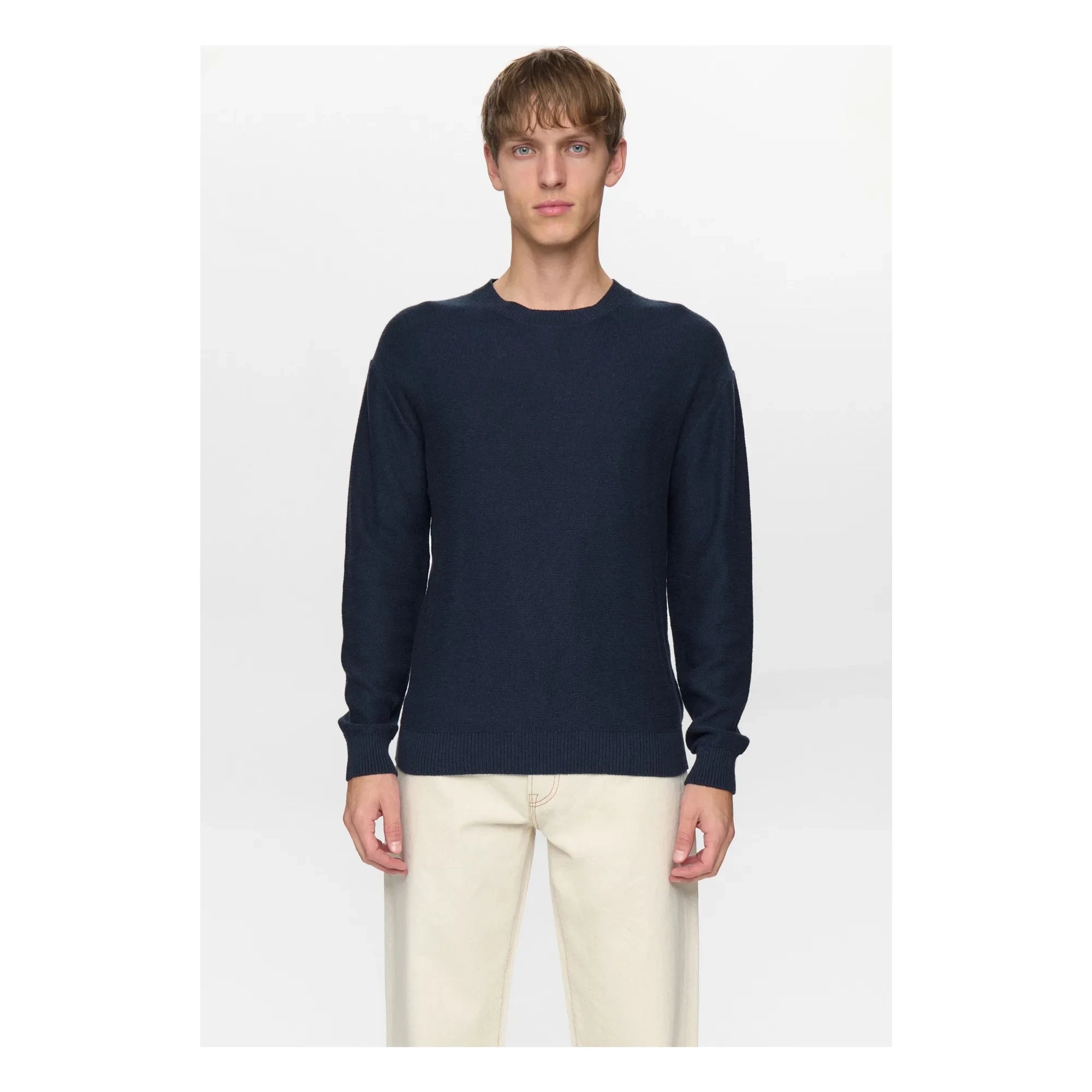 Anerkjendt - Akebbe Cotton Sweater | Dark Blue