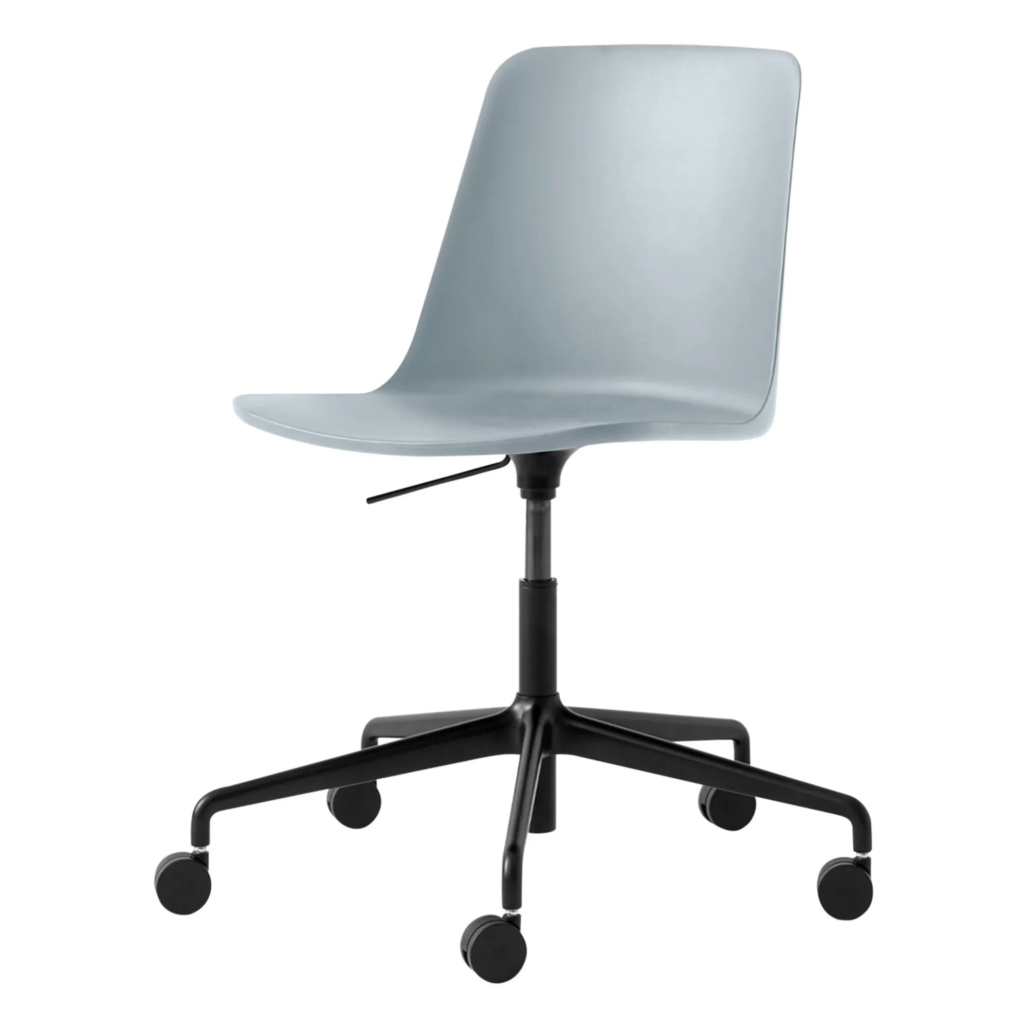 & Tradition - Rely HW28 Office Chair, Black Frame - Hee Weeling | Gray Blue