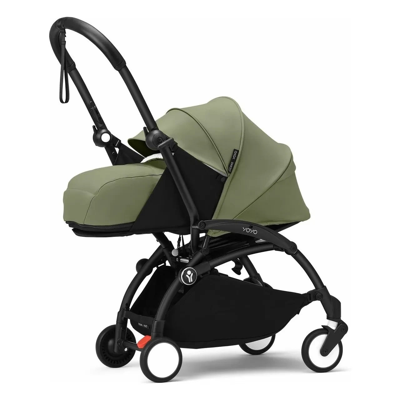 Stokke® - YOYO³ Full Baby Stroller 0+ and 6+ Black Frame | Olive