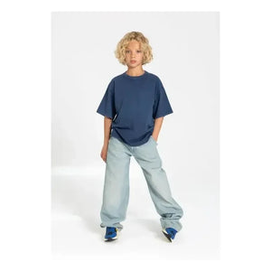 Finger in the Nose - HAMMER Baggy Pants Dirty Blue Washed | Washed Blue