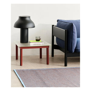 Hay - Kofi Glass Side Table, Oak Base | Red