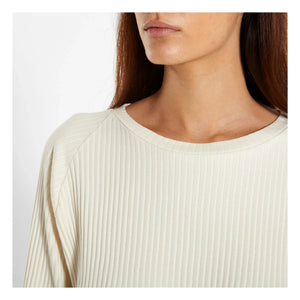 Baserange - Basic Ribbed Sweatshirt | Off White