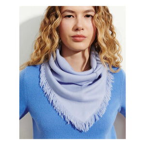 Bompard - Mini Twill Cashmere Square | Light Blue