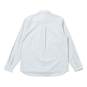 Universal Works - Lazy Day Striped Shirt | Light Blue