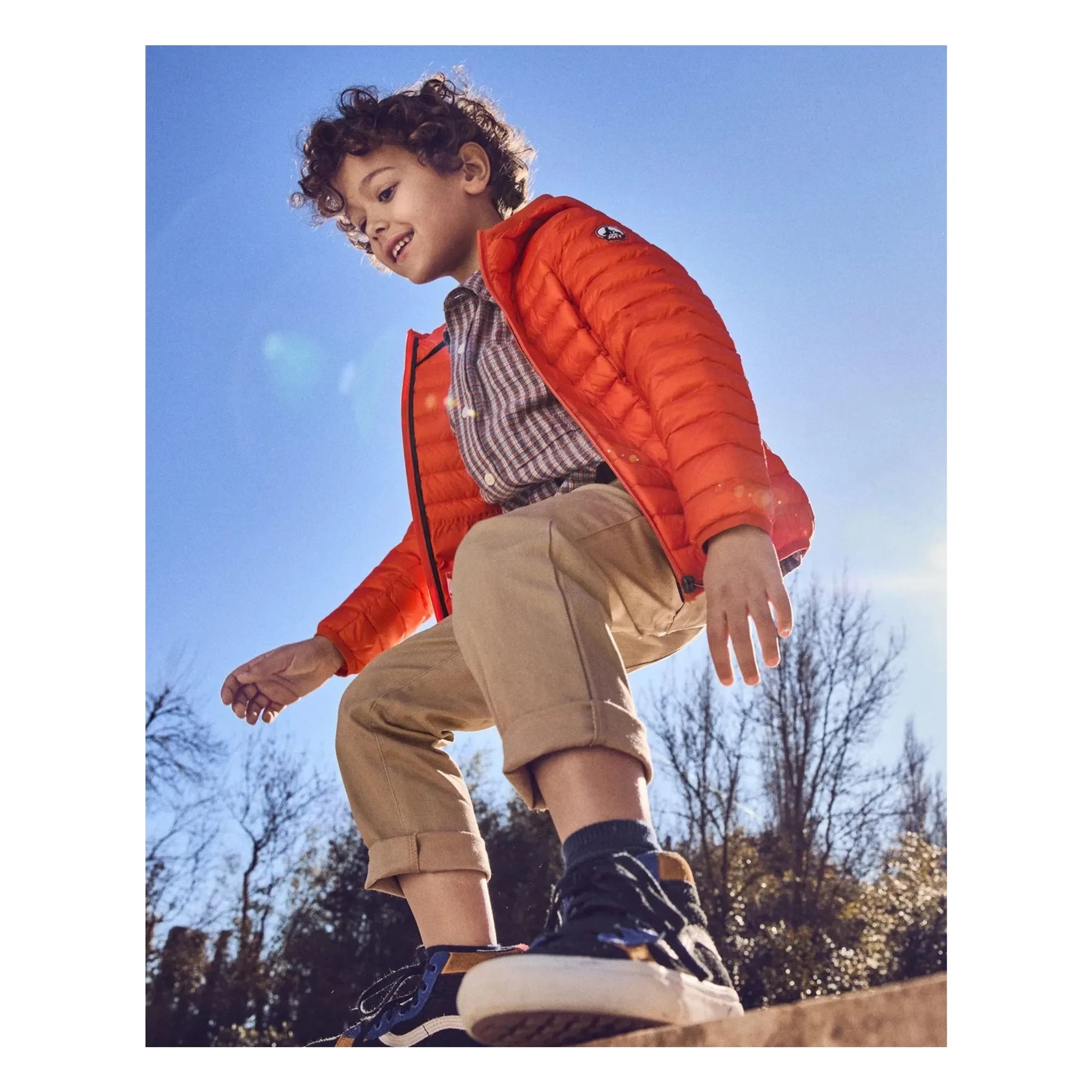 Jott - Hugo Hooded Puffer Jacket | Coral