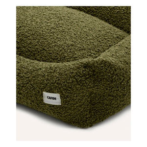 Cafide - Snozy Terry Dog Bed | Green