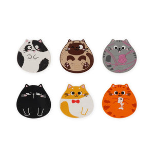 Legami - Six Coaster Set - Coaster Club - Cat