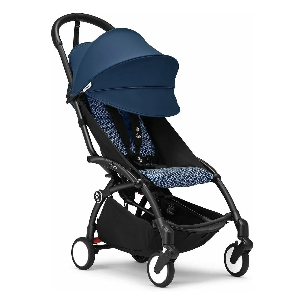 Stokke® - YOYO³ 6+ Baby Stroller Black Frame | Air France Blue