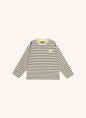 Tumble N'Dry - Chester Striped Organic Cotton T-Shirt | Cream