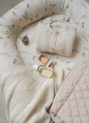 Cam Cam - Woodland Baby Cot | Ecru
