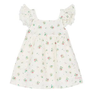 Bonton - Pointelle Nadine Dress | White