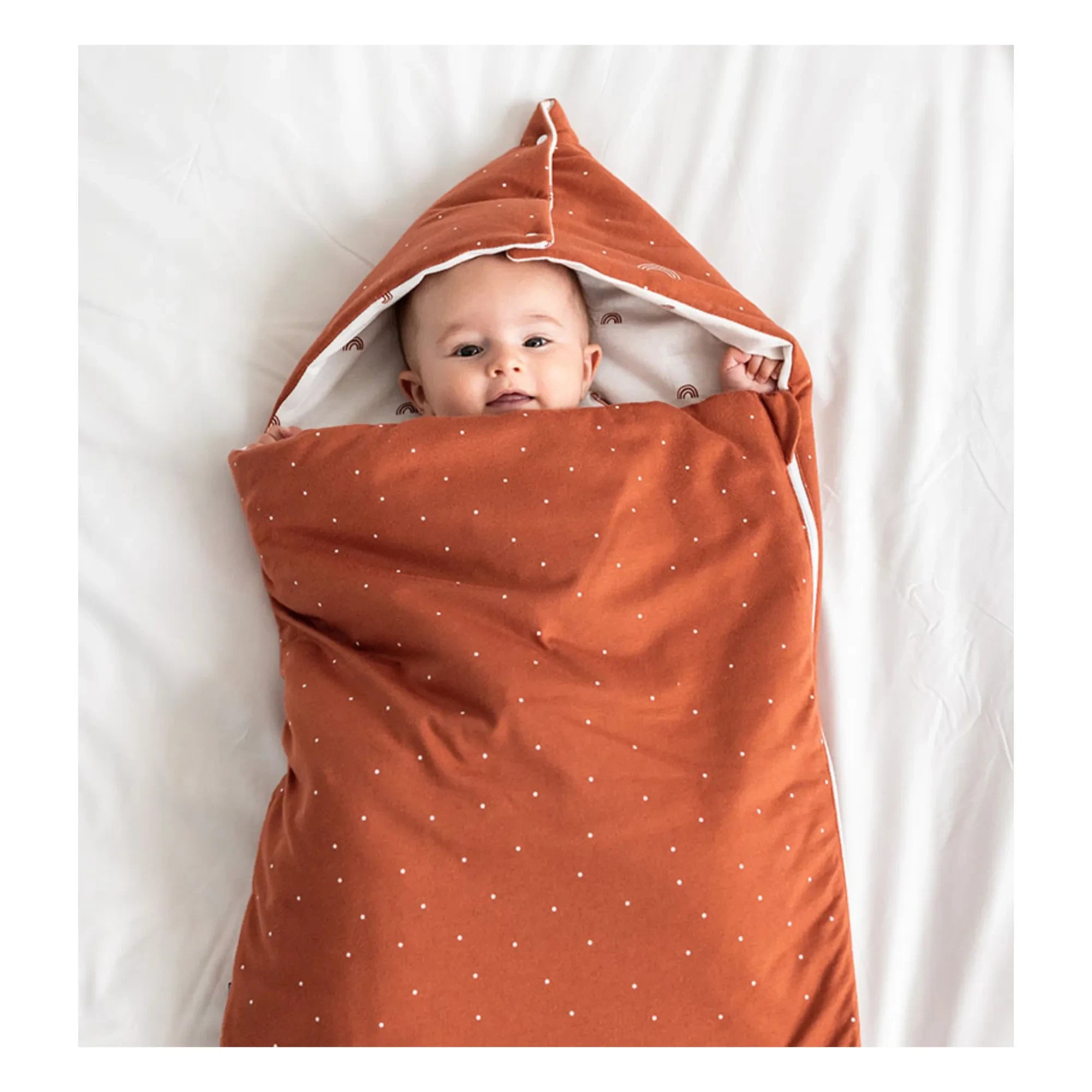 Les Petites Billes - Double-Sided Multi-Season Baby Mattress | Terracotta