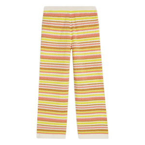 Scotch & Soda - Lurex Mesh Striped Pants | Yellow
