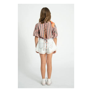 Piupiuchick - Distressed Denim Shorts | Washed Blue