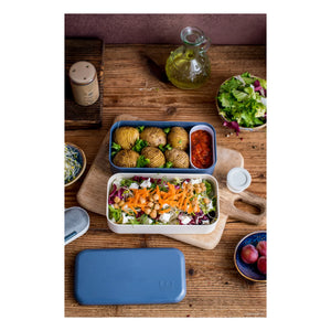 Monbento - MB Original Double Leakproof Compartment Bento | Blue