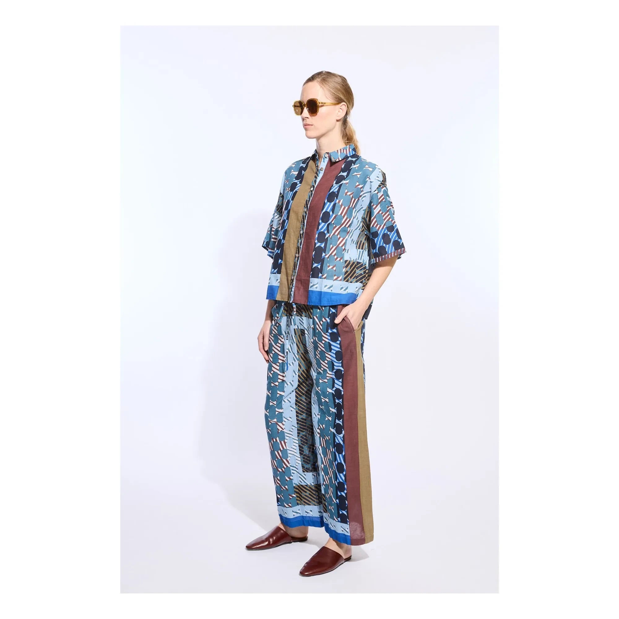 Mapoésie - Andrew Pollen Cotton Shirt | Blue