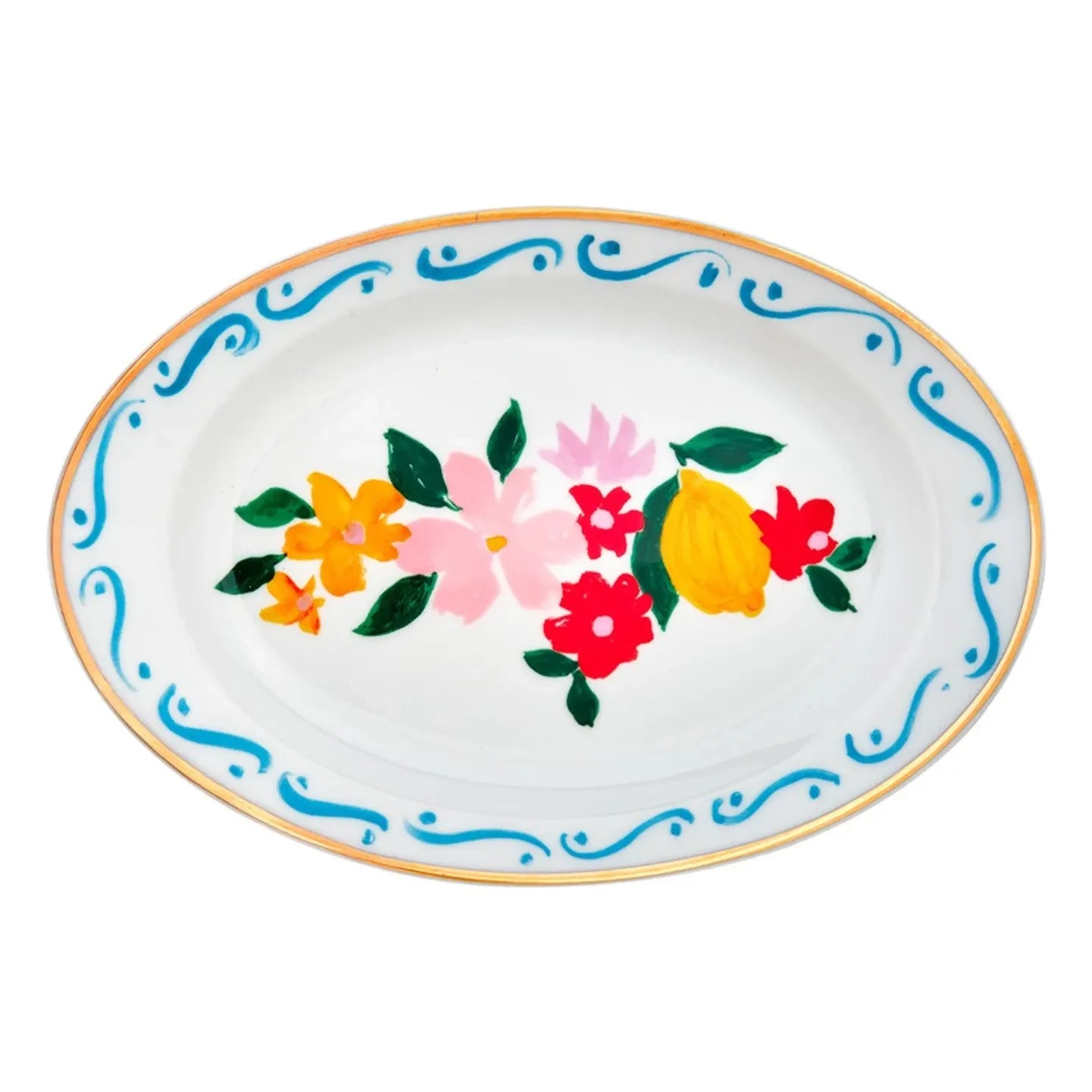 Bitossi - Plate Con Amore, Chiara Perano | Blue