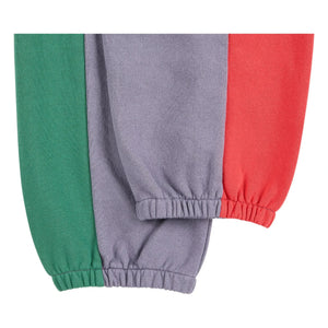 Bobo Choses - Color Block Organic Cotton Joggers | Mauve