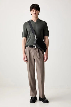 Marc O'Polo pamuklu yakalı erkek tişört