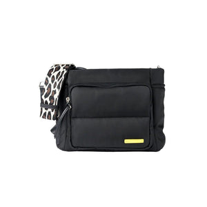 Bababing Joey Cross Body Changing Bag/ Stroller Organiser - Black-Changing Bags-Black- | Natural Baby Shower