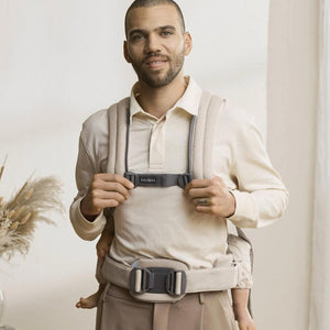 BabyBjorn Harmony Woven Melange - Light Beige-Baby Carriers-Light Beige-One Size | Natural Baby Shower