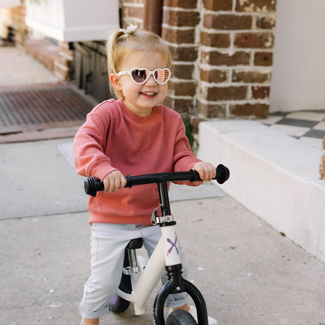 Babiators Polarised Heart Sunglasses - Sweet Cream-Sunglasses-Sweet Cream-0-2y (Junior) | Natural Baby Shower