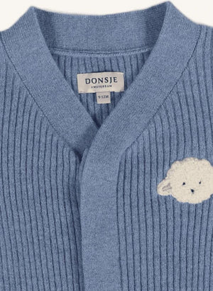 Donsje - Fennie Merinos Yün Hırka | Mavi
