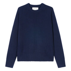 Bompard - Cashmere Ribbed Crew Neck Sweater | Navy Blue
