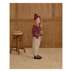 Rylee + Cru - Striped Barrel Pants | Off-white