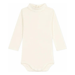 Petit Bateau - Organic cotton turtleneck bodysuit | Ecru