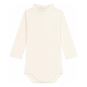 Petit Bateau - Organic cotton turtleneck bodysuit | Ecru