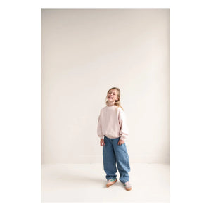 Jenest - Maxi organik pamuklu sweatshirt | Soluk Pembe