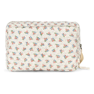 Konges Sløjd - Verone Blues Large Organic Cotton Cosmetic Bag | White