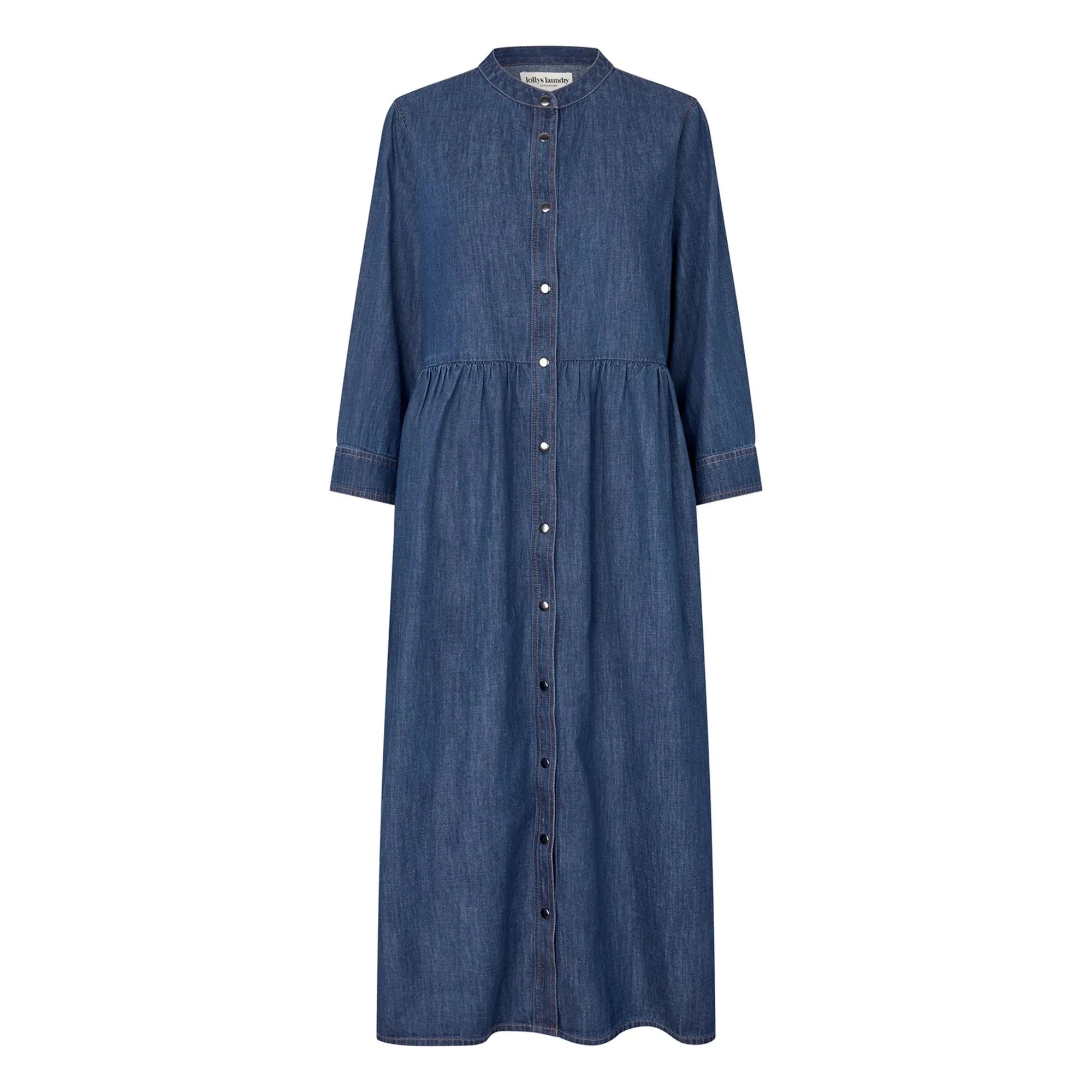 Lollys Laundry - Aliya Denim Pamuk Elbise | Lacivert