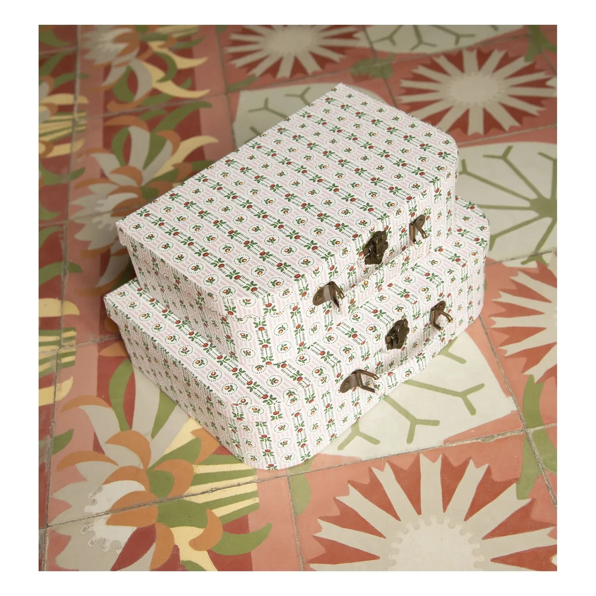 Editions Aimable - Valisette Victoire - 2-piece Set | Pommette Poplin