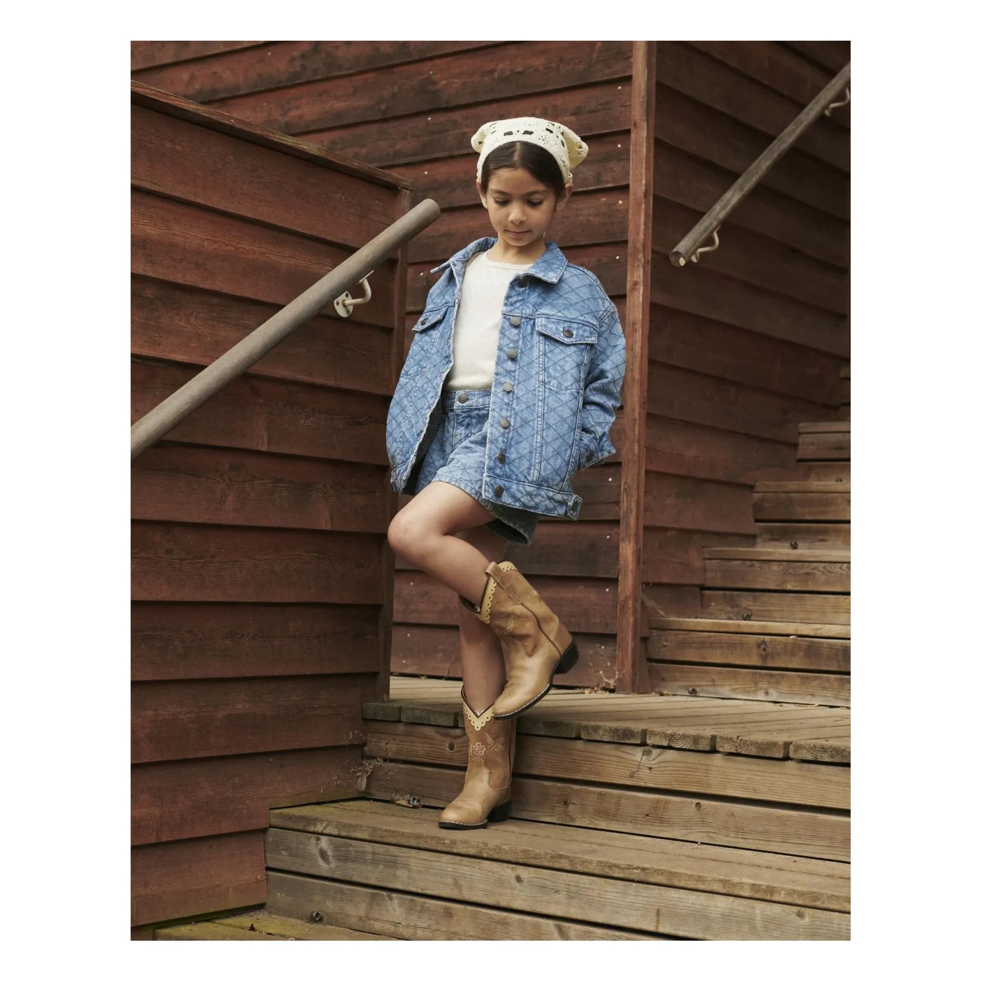 Copenhagen Colors - Cowboy Boots Dove Suede - Copenhagen Colors X Bootstock | Beige