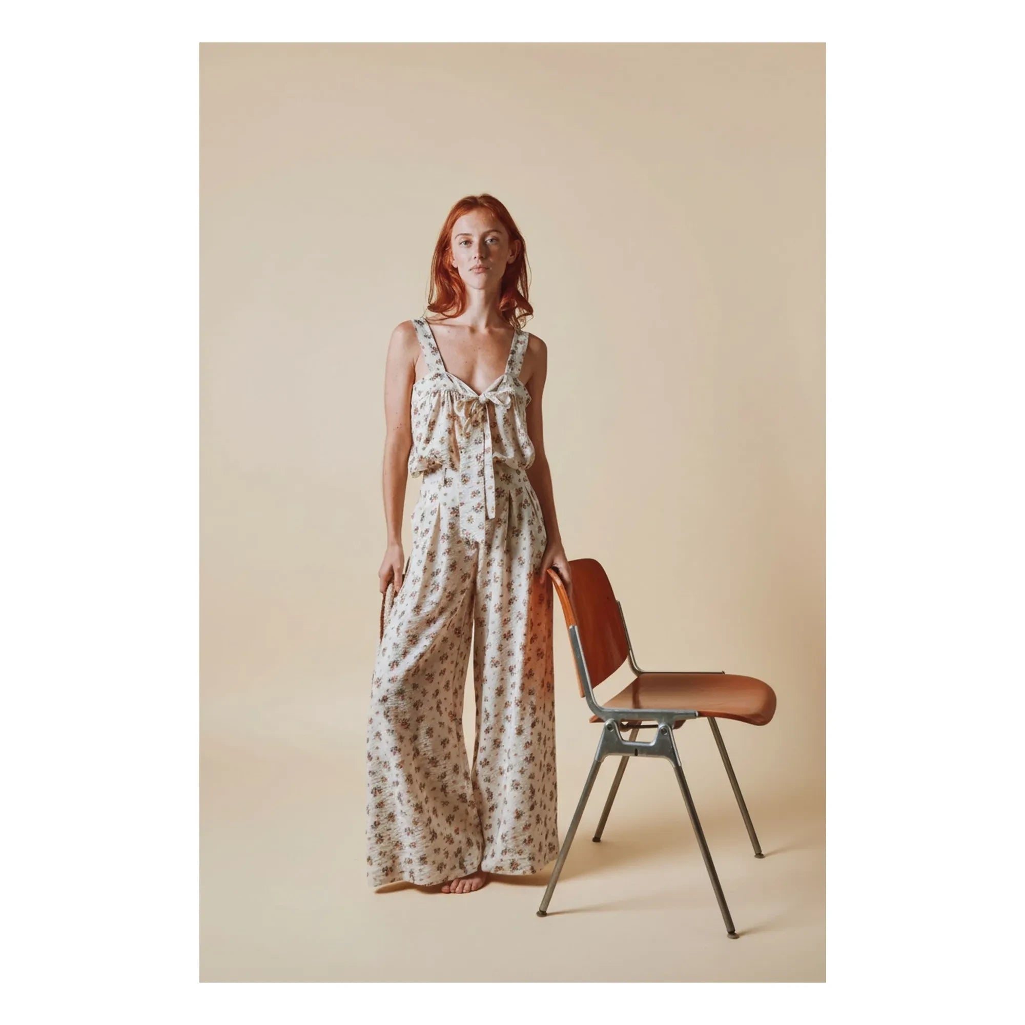 Emile et Ida - Printed Pants | Cream