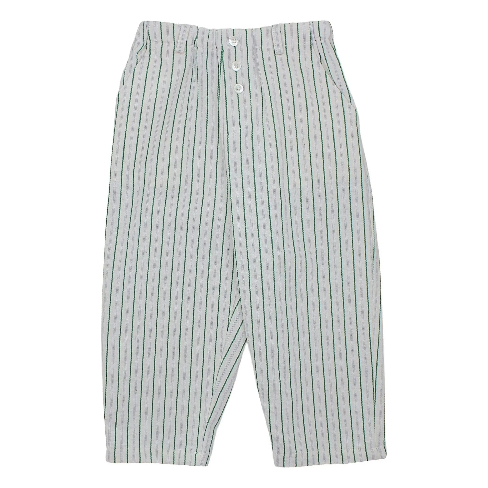 Babe & Tess - Tommaso Striped Pants | Green