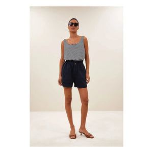 By Bar - Cotton Striped Tank Top | Night Blue