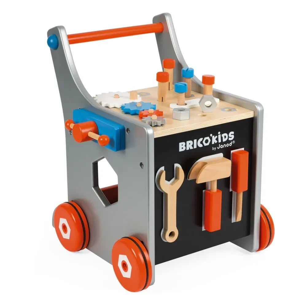 Janod - Brico Kids Wooden Magnetic Car and 25 Accessories