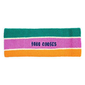 Bobo Choses - Striped Towel Headband | Green