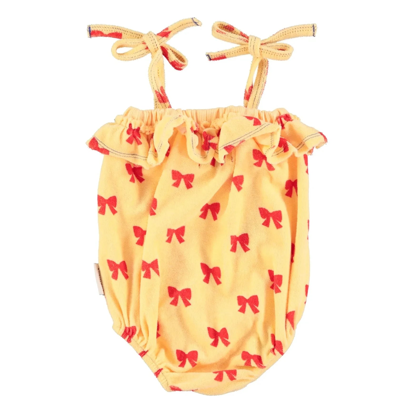 Piupiuchick - Organic Terry Tied Jumpsuit | Yellow