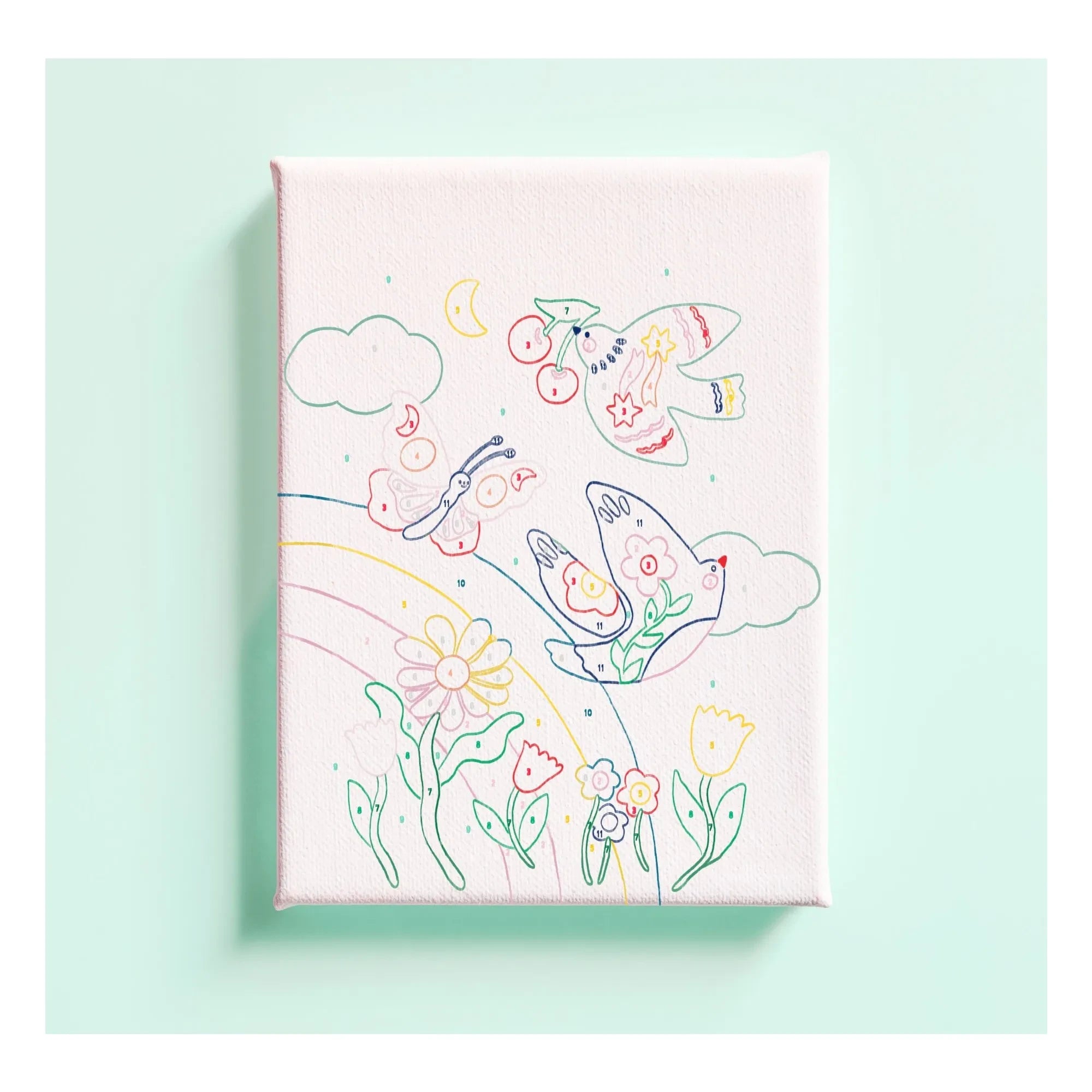 La Petite Épicerie - Children's Number Coloring Book - Spring