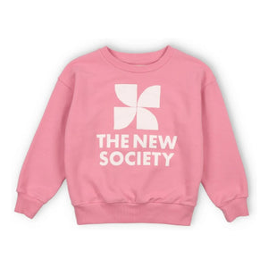 the new society - Mykonos Logo Sweat | Candy Pembe