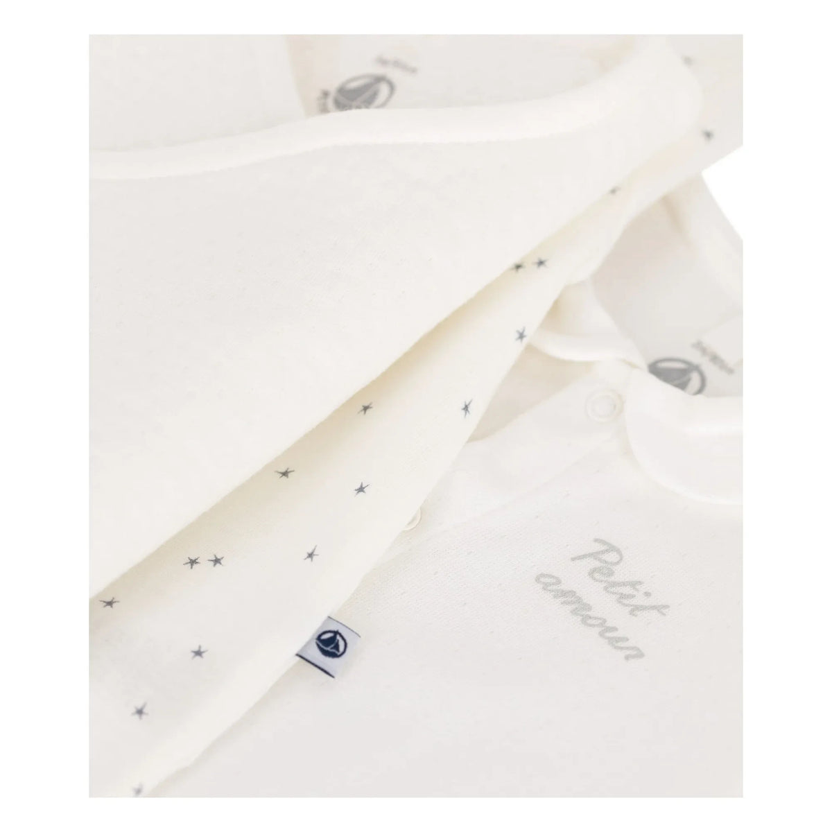 Petit Bateau - Maternity Suitcase with Heart Organic Cotton | Ecru