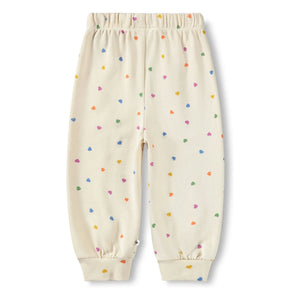 Molo - Simeon Jogger Hearts Organic Cotton | Off-white