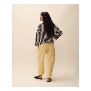 Nitah - George Striped Sweater | Black