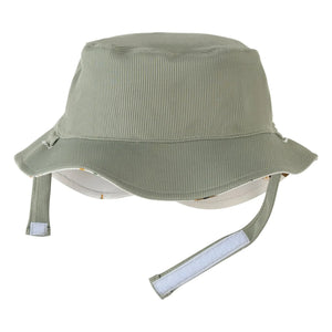 Petit Lem - Reversible UV-Resistant Hat with Dinosaur Texture | Khaki